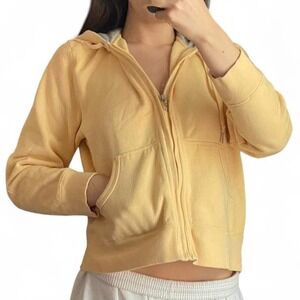 Yellow Eddie Bauer zip up hoodie